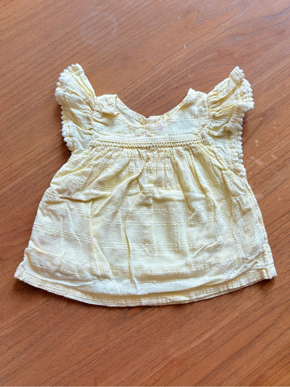 Old Navy Girls' Lightweight Yellow Ruffle-Sleeve Top